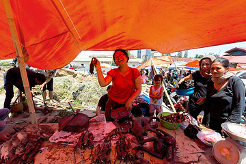 Image showing tradition speciality, roasted jungle rat