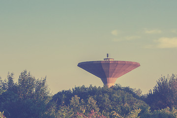 Image showing Large water tower facility