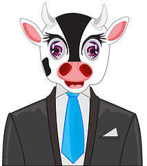 Image showing Oxen in fashionable suit