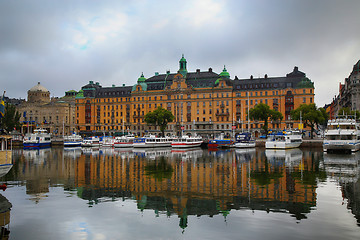 Image showing STOCKHOLM, SWEDEN - AUGUST 20, 2016: Many people walk and visit 