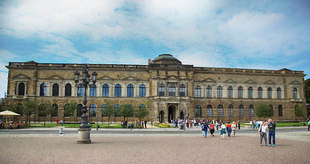 Image showing DRESDEN, GERMANY – AUGUST 13, 2016: The entrance to the old ma