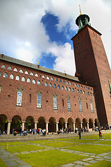 Image showing STOCKHOLM, SWEDEN - AUGUST 19, 2016: Tourists walk and visit Sto