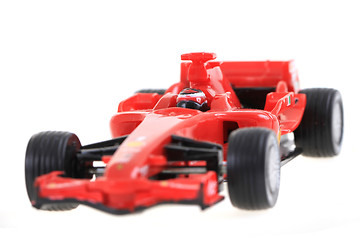 Image showing red toy as formula car