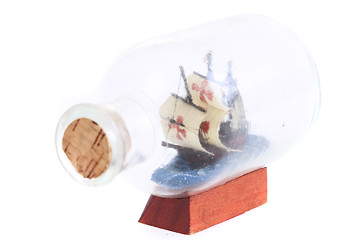 Image showing ship in glass bottle