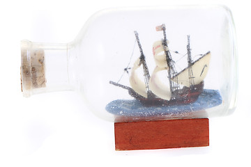 Image showing ship in glass bottle