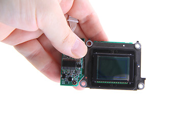 Image showing cmos chip from camera