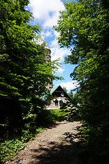 Image showing watchtower Zlaty Chlum in Jeseniky mountains