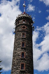 Image showing watchtower Zlaty Chlum in Jeseniky mountains