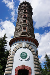 Image showing watchtower Zlaty Chlum in Jeseniky mountains