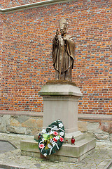 Image showing Pope John Paul II monument in Drohobych