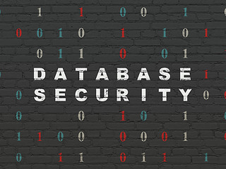 Image showing Safety concept: Database Security on wall background