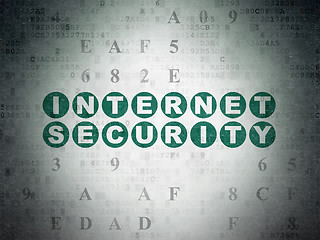 Image showing Safety concept: Internet Security on Digital Data Paper background