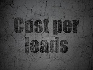 Image showing Business concept: Cost Per Leads on grunge wall background