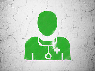 Image showing Health concept: Doctor on wall background