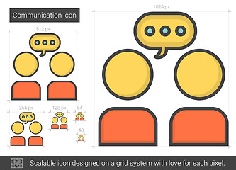 Image showing Communication line icon.