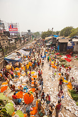 Image showing Mallick Ghat Flower Market, Kolkata