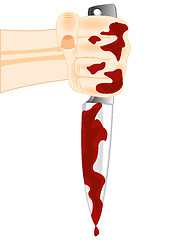 Image showing Blood on knife