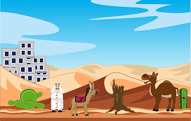 Image showing City in desert