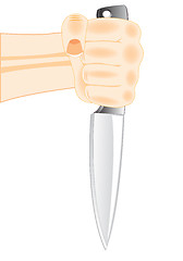 Image showing Knife in hand