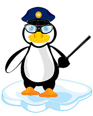 Image showing Cartoon of the penguin police