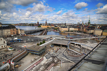 Image showing STOCKHOLM, SWEDEN - AUGUST 20, 2016: Aerial view of Stockholm fr