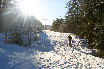 Image showing Ski track