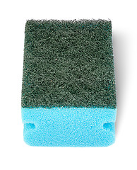 Image showing Single sponge for washing dishes perspective