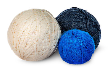 Image showing Several coils wool yarn in different colors