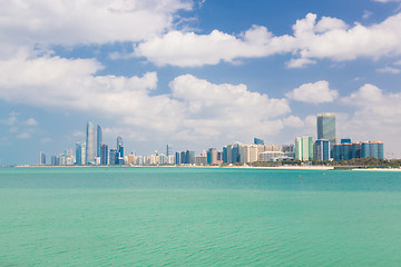 Image showing Abu Dhabi waterfront, United Arab Emirates