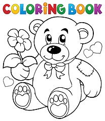 Image showing Coloring book Valentine theme 8