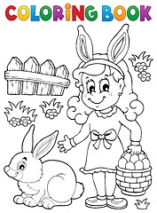 Image showing Coloring book Easter topic image 2