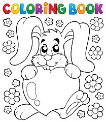 Image showing Coloring book Valentine topic 2