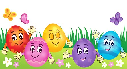 Image showing Happy Easter eggs theme image 3