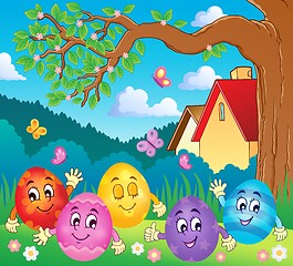 Image showing Happy Easter eggs theme image 4