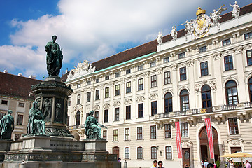 Image showing Vienna, Austria - August 17, 2012: Statue of Francis II, Holy Ro