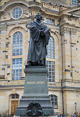 Image showing DRESDEN, GERMANY – AUGUST 13, 2016: Frauenkirche (Our Lady chu