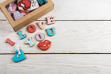 Image showing Gingerbreads for Valentines Day