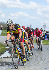 Image showing The Cyclist  Preben Van Hecke - Paris Roubaix 2016