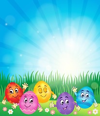 Image showing Happy Easter eggs theme image 1