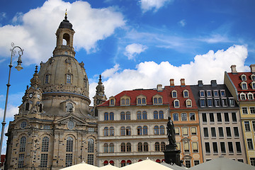 Image showing DRESDEN, GERMANY – AUGUST 13, 2016: Neumarkt Square at Frauenk