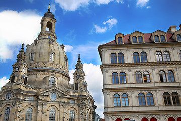 Image showing DRESDEN, GERMANY – AUGUST 13, 2016: Neumarkt Square at Frauenk