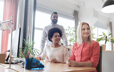 Image showing happy creative team in office