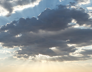 Image showing sky and rays