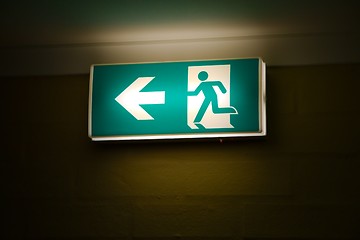 Image showing Emergency Exit Sign