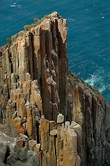 Image showing Rugged coastline cliffs