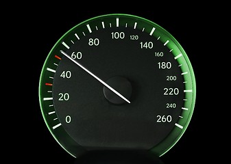 Image showing Speedometer of a car