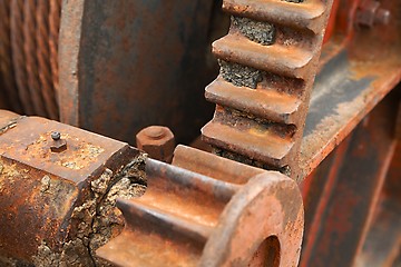 Image showing Old Rusty Cogwheels