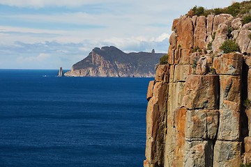 Image showing Rugged coastline cliffs