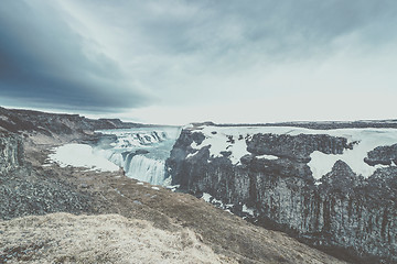 Image showing Gullfoss waterfall in Iceland