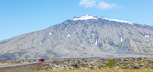 Image showing Snaefellsjokull volcano, in the Snaefellsnes peninsula, west Ice